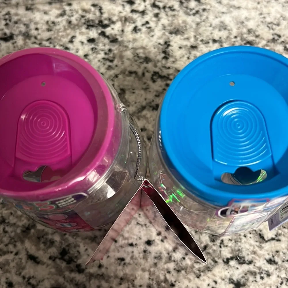 - Two Townley Children’s Cosmetics Kits in Light Up Jars/Banks